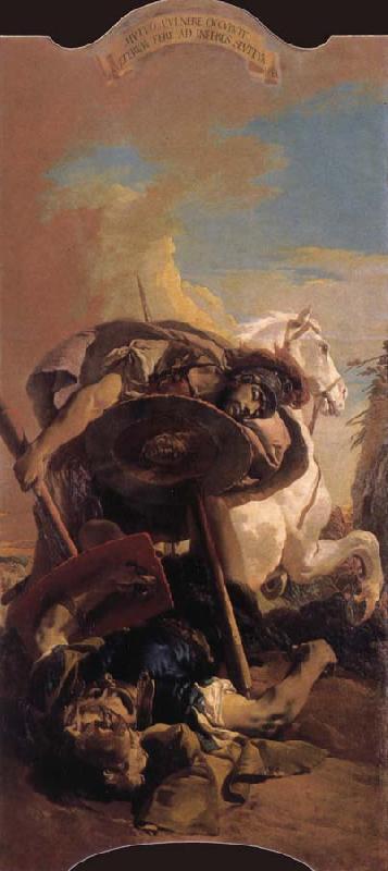 Giovanni Battista Tiepolo The death of t he consul Brutus in single combat with aruns France oil painting art